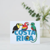 Birdorable Costa Rica Briefkaart (Staand voorkant)