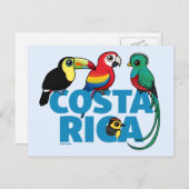 Birdorable Costa Rica Briefkaart (Voorkant / Achterkant)