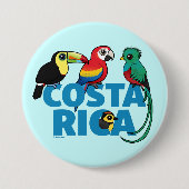 Birdorable Costa Rica Ronde Button 7,6 Cm (Voorkant)