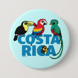 Birdorable Costa Rica Ronde Button 7,6 Cm