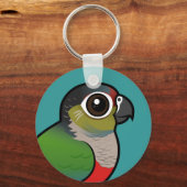 Birdorable Crimson-bellied Paraket Sleutelhanger (Voorkant)