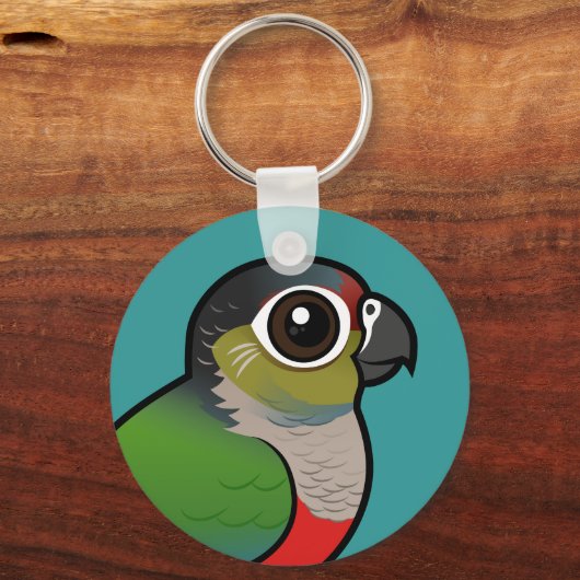 Birdorable Crimson-bellied Paraket Sleutelhanger (Voorkant)