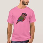 Birdorable Crimson-bellied Paraket T-shirt (Voorkant)