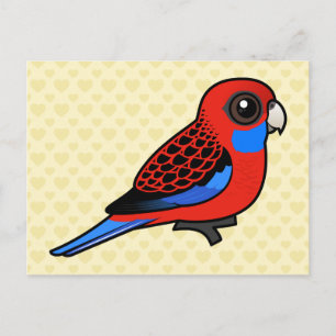Birdorable Crimson Rosella Briefkaart