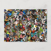 Birdorable Crowd Briefkaart (Voorkant)