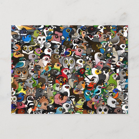 Birdorable Crowd Briefkaart (Voorkant)