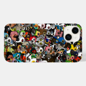 Birdorable Crowd Case-Mate iPhone Case (Achterkant (horizontaal))
