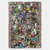 Birdorable Crowd Deken (Voorkant Verticaal)