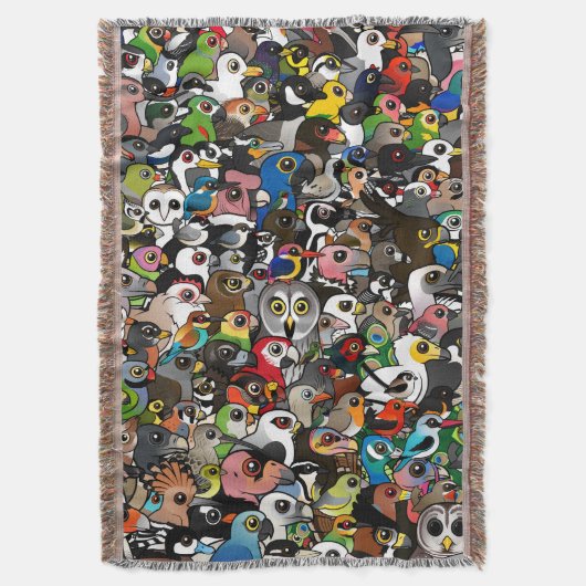 Birdorable Crowd Deken (Voorkant Verticaal)