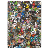 Birdorable Crowd Klembord (Achterkant)