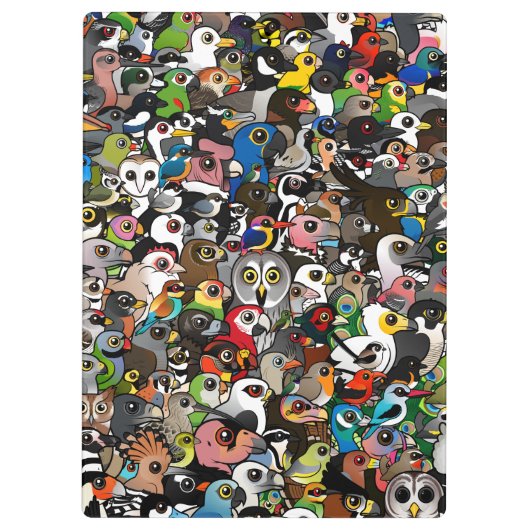 Birdorable Crowd Klembord (Achterkant)