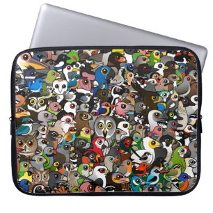 Birdorable Crowd Laptop Sleeve
