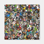 Birdorable Crowd Magneet (Voorkant)