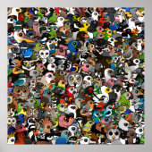 Birdorable Crowd Poster (Voorkant)