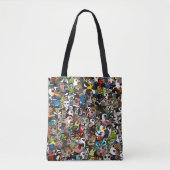 Birdorable Crowd Tote Bag (Voorkant)