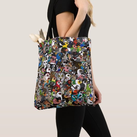 Birdorable Crowd Tote Bag (Dichtbij)