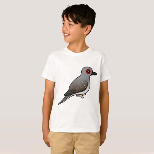 Birdorable Diamond Dove T-shirt (Voorkant volledig)