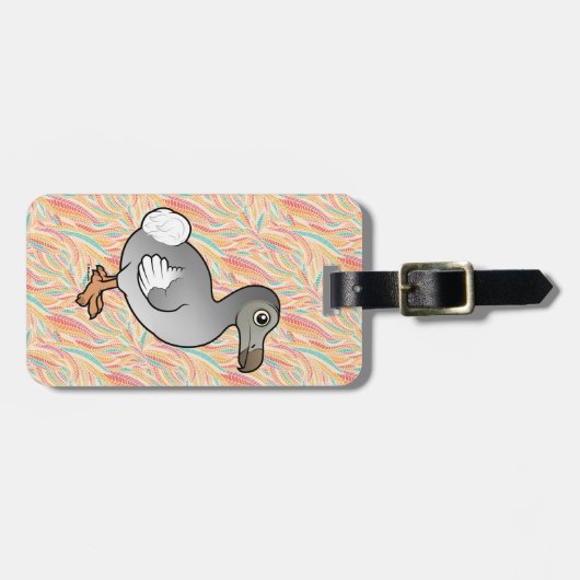 Birdorable Dodo Bagagelabel (Voorkant horizontaal)
