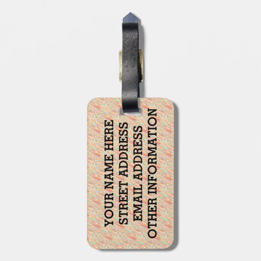 Birdorable Dodo Bagagelabel (Achterkant verticaal)