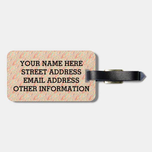 Birdorable Dodo Bagagelabel (Achterkant horizontaal)