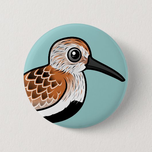Birdorable Dunlin Ronde Button 5,7 Cm (Voorkant)