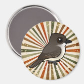 Birdorable Eastern Phoebe Magneet (Voorkant / Achterkant)