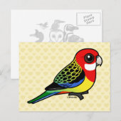 Birdorable Eastern Rosella Briefkaart (Voorkant / Achterkant)
