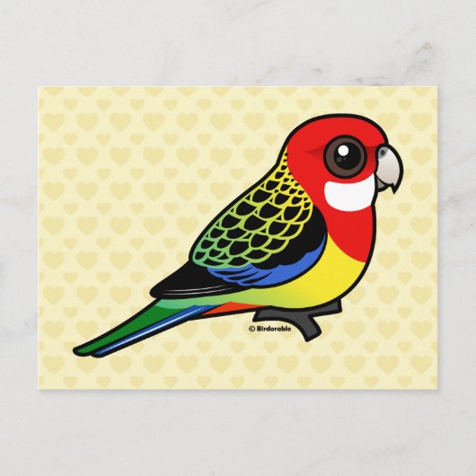 Birdorable Eastern Rosella Briefkaart (Voorkant)