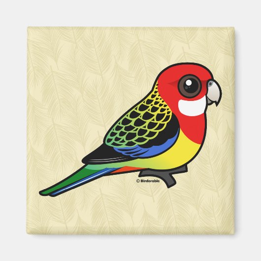 Birdorable Eastern Rosella Magneet (Voorkant)