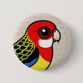 Birdorable Eastern Rosella Ronde Button 5,7 Cm (Voorkant)