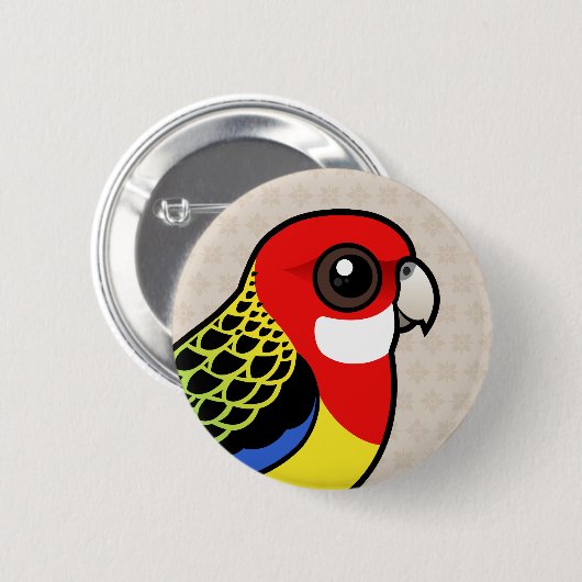 Birdorable Eastern Rosella Ronde Button 5,7 Cm (Voorkant /achterkant)