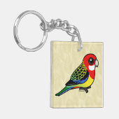 Birdorable Eastern Rosella Sleutelhanger (Voorkant Links)