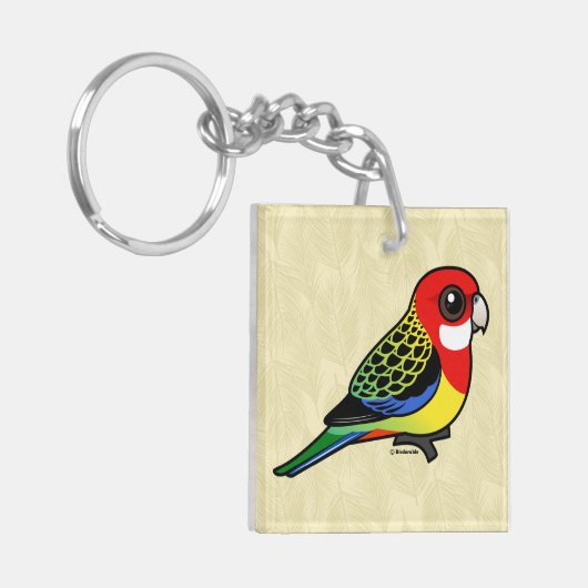 Birdorable Eastern Rosella Sleutelhanger (Voorkant Links)