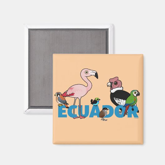 Birdorable Ecuador Magneet (Voorkant / Achterkant)