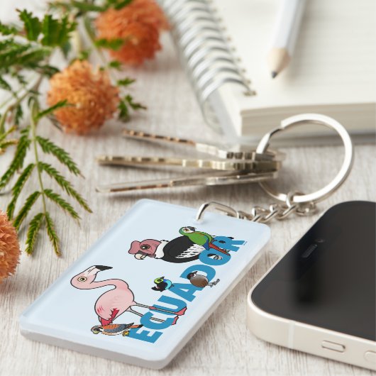 Birdorable Ecuador Sleutelhanger (Voorkant Rechts)