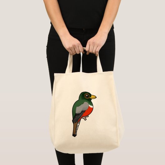 Birdorable Elegant Trogon Tote Bag (Voorkant (product))
