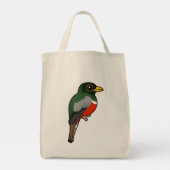 Birdorable Elegant Trogon Tote Bag (Achterkant)