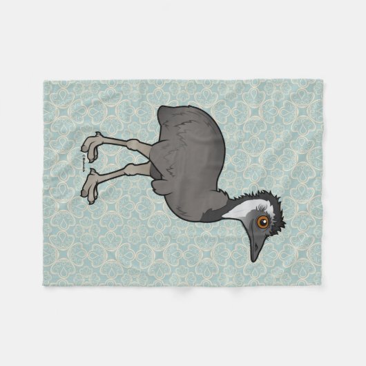 Birdorable Emu Fleece Deken (Voorkant (Horizontaal))
