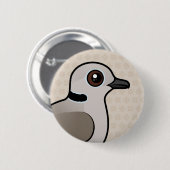 Birdorable Eurasian Collared Dove Ronde Button 5,7 Cm (Voorkant /achterkant)