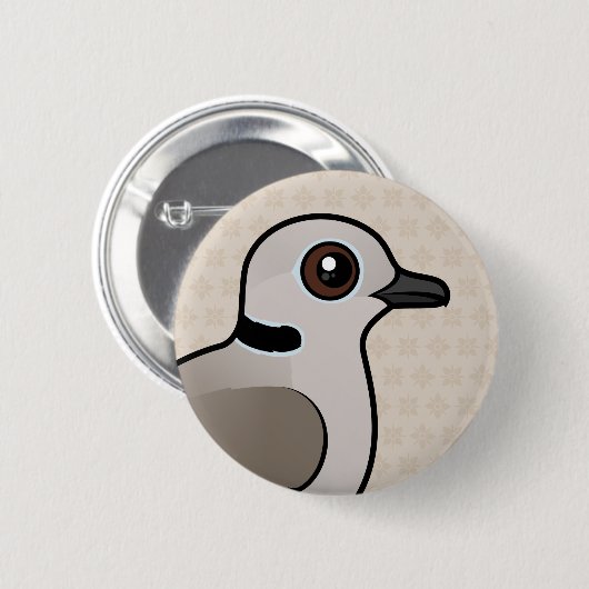 Birdorable Eurasian Collared Dove Ronde Button 5,7 Cm (Voorkant /achterkant)