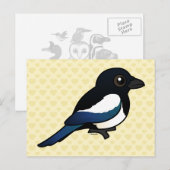 Birdorable Eurasian Magpie Briefkaart (Voorkant / Achterkant)