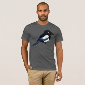 Birdorable Eurasian Magpie T-shirt (Voorkant volledig)