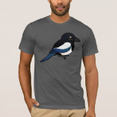 Birdorable Eurasian Magpie T-shirt (Voorkant)