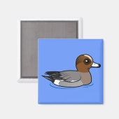 Birdorable Euraziatische Wigeon Magneet (Voorkant / Achterkant)