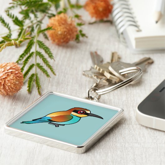 Birdorable European Bee Eater Sleutelhanger (Zijkant)