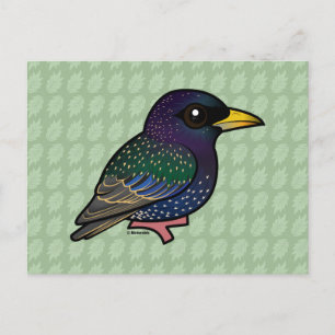 Birdorable European Starling Briefkaart