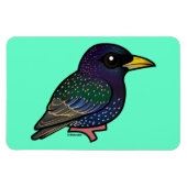 Birdorable European Starling Magneet (Horizontaal)