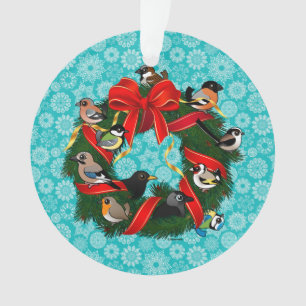 Birdorable Europese Tuin Vogels Kerst Krans Ornament