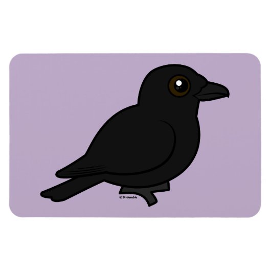 Birdorable Fish Crow Magneet (Horizontaal)