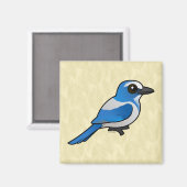 Birdorable Florida Scrub-Jay Magneet (Voorkant / Achterkant)